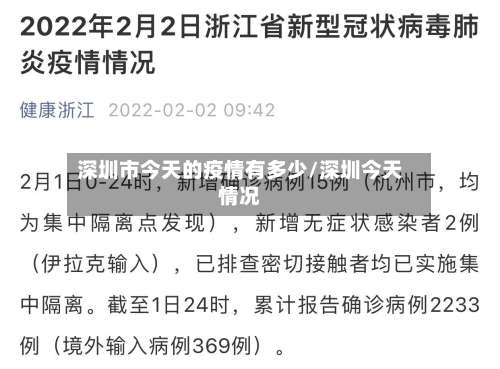 深圳市今天的疫情有多少/深圳今天情况-第1张图片
