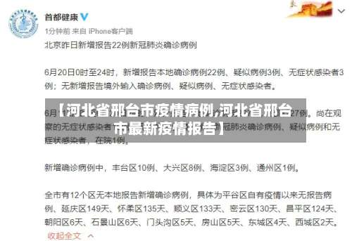 【河北省邢台市疫情病例,河北省邢台市最新疫情报告】-第1张图片