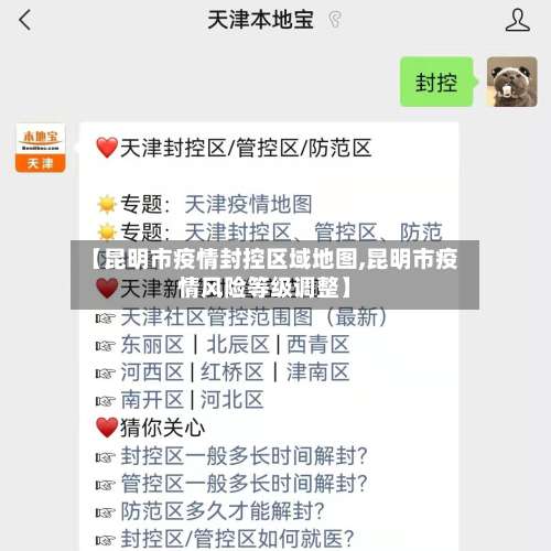 【昆明市疫情封控区域地图,昆明市疫情风险等级调整】-第1张图片