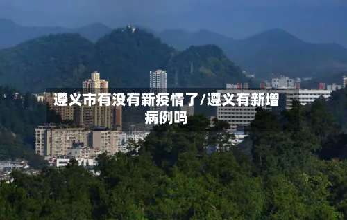 遵义市有没有新疫情了/遵义有新增病例吗-第1张图片