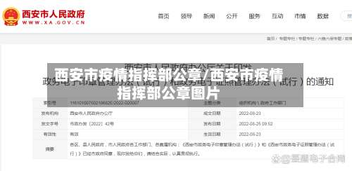 西安市疫情指挥部公章/西安市疫情指挥部公章图片-第1张图片