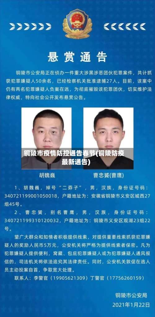 铜陵市疫情防控通告春节(铜陵防疫最新通告)-第1张图片