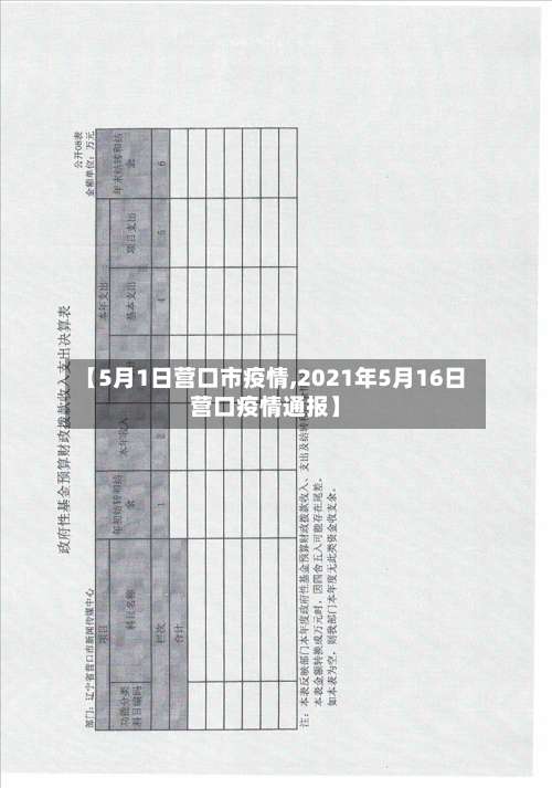 【5月1日营口市疫情,2021年5月16日营口疫情通报】-第1张图片