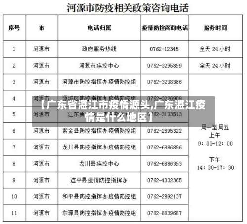【广东省湛江市疫情源头,广东湛江疫情是什么地区】-第3张图片