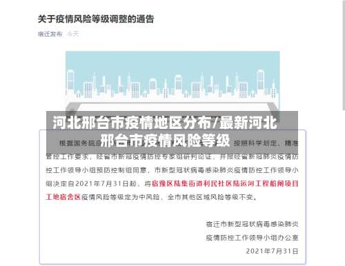 河北邢台市疫情地区分布/最新河北邢台市疫情风险等级-第2张图片